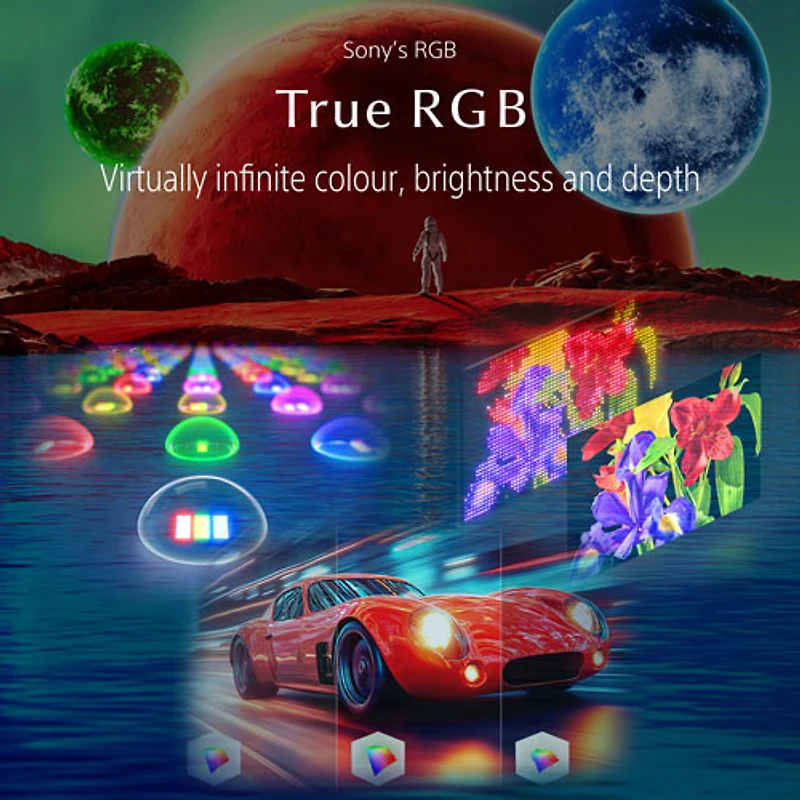 Téléviseur Google DEL RGB véritable UHD 4K 120 Hz avec Gemini XR70M2 de 75 po BRAVIA 7 II de Sony (K75XR70M2) - 2026 - Idéal pour les films et les jeux