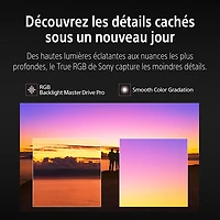 Téléviseur Google DEL RGB véritable UHD 4K 120 Hz avec Gemini XR70M2 de 75 po BRAVIA 7 II de Sony (K75XR70M2) - 2026 - Idéal pour les films et les jeux