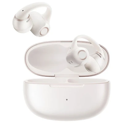 Écouteurs boutons 100 % sans fil ouverts OpenDots 2 de Shokz avec Dolby Audio - Blanc
