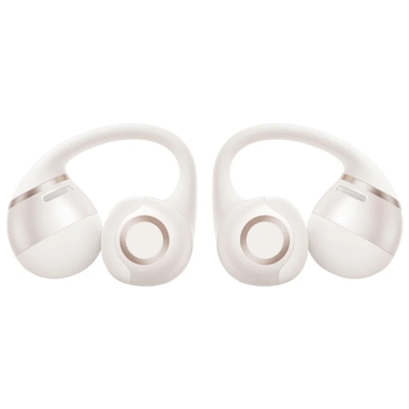 Écouteurs boutons 100 % sans fil ouverts OpenDots 2 de Shokz avec Dolby Audio - Blanc
