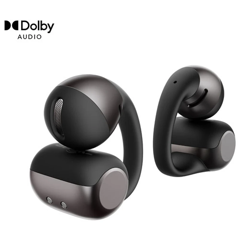 Shokz OpenDots 2 Open-Ear True Wireless Earbuds with Dolby Audio - Black