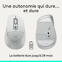 Logitech Signature Comfort Plus M850 L Bluetooth Optical Mouse - White