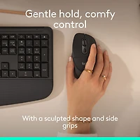 Souris optique Bluetooth Signature Comfort Plus M850 L de Logitech - Noir