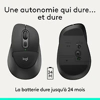Souris optique Bluetooth Signature Comfort Plus M850 L de Logitech - Noir