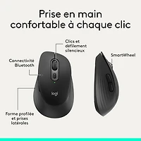 Logitech Signature Comfort M840 L Bluetooth Optical Mouse - Black