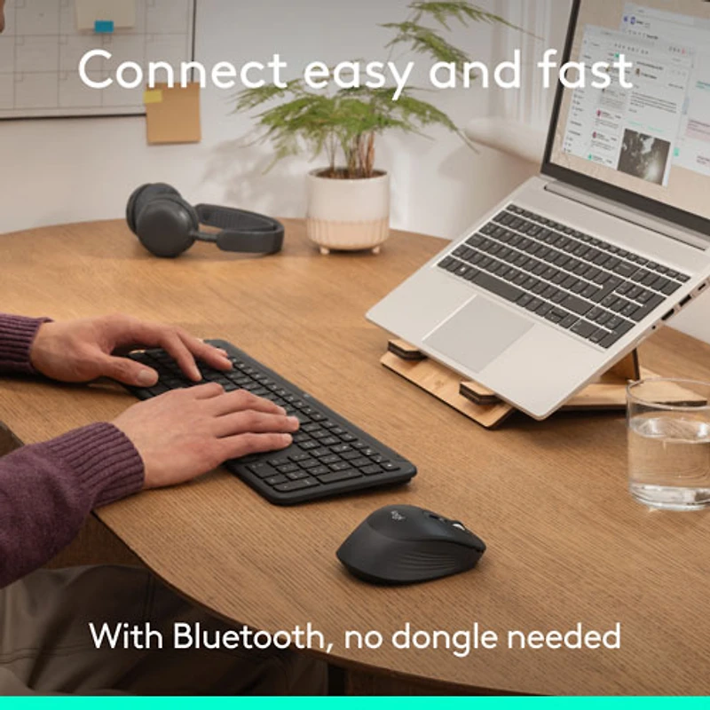 Logitech Signature Comfort M840 L Bluetooth Optical Mouse - Black