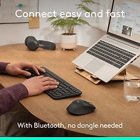 Logitech Signature Comfort M840 L Bluetooth Optical Mouse - Black