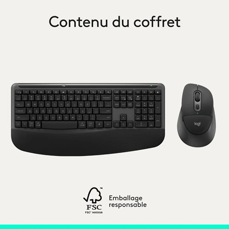 Logitech Comfort Plus MK880 Bluetooth Advanced Optical Tracking Keyboard & Mouse Combo - English