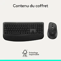 Logitech Comfort Plus MK880 Bluetooth Advanced Optical Tracking Keyboard & Mouse Combo - English