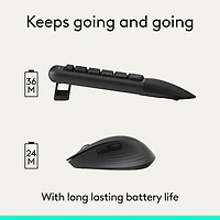 Ensemble clavier et souris optique avancés Bluetooth Comfort Plus MK880 de Logitech - Français
