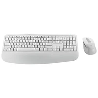 Ensemble clavier et souris optique avancés Bluetooth Comfort Plus MK880 de Logitech - Blanc - Anglais