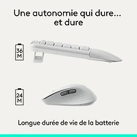 Logitech Comfort Plus MK880 Bluetooth Advanced Optical Tracking Keyboard & Mouse Combo - White - English