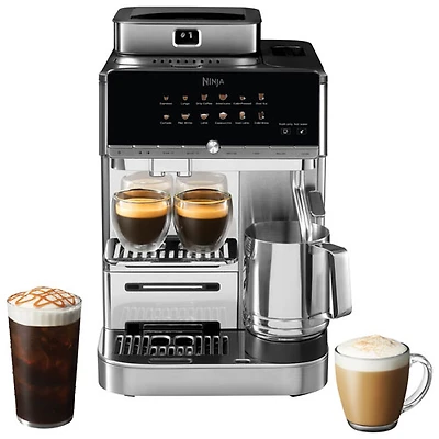 Machine à espresso entièrement automatique AutoBarista Pro de Ninja - Acier inoxydable