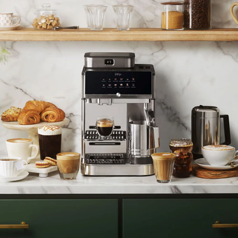 Machine à espresso entièrement automatique AutoBarista Pro de Ninja - Acier inoxydable