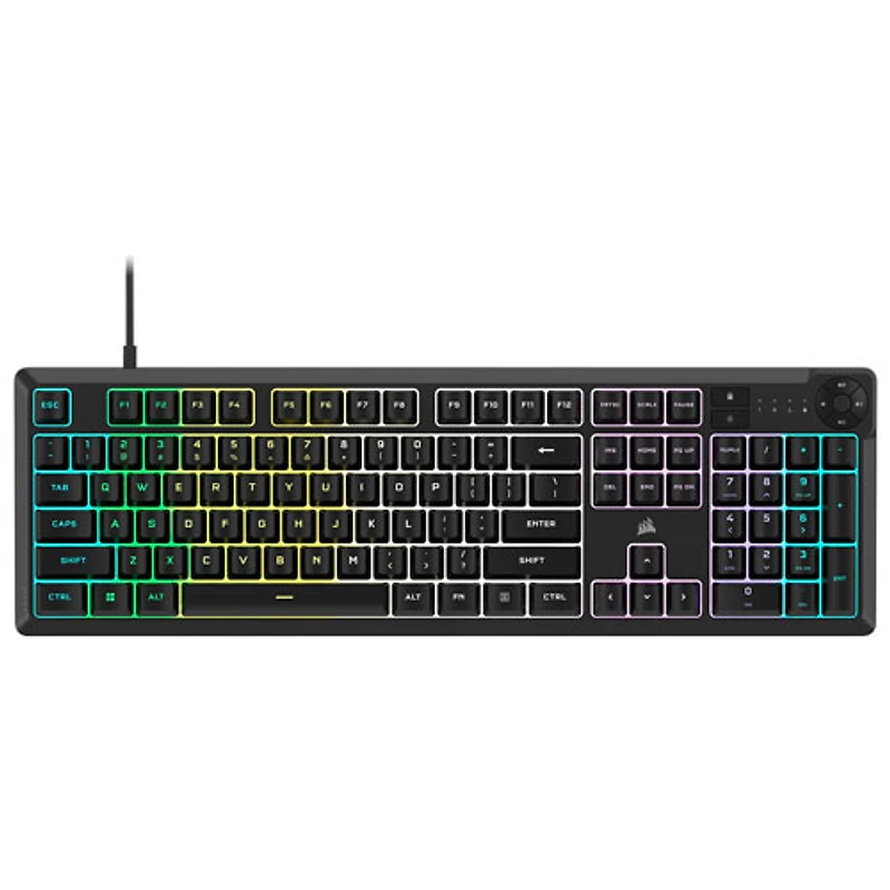 Clavier de jeu pleine grandeur rétroéclairé à membrane linéaire K55 Core de Corsair - Anglais