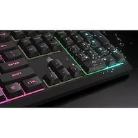 Clavier de jeu pleine grandeur rétroéclairé à membrane linéaire K55 Core de Corsair - Anglais