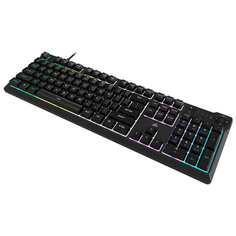 Clavier de jeu pleine grandeur rétroéclairé à membrane linéaire K55 Core de Corsair - Anglais