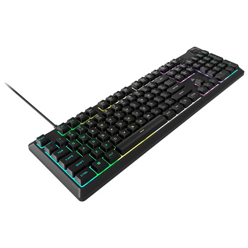 Clavier de jeu pleine grandeur rétroéclairé à membrane linéaire K55 Core de Corsair - Anglais