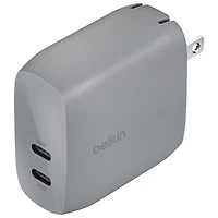 Belkin 60W 2-Port PD USB-C Wall Charger - Silver