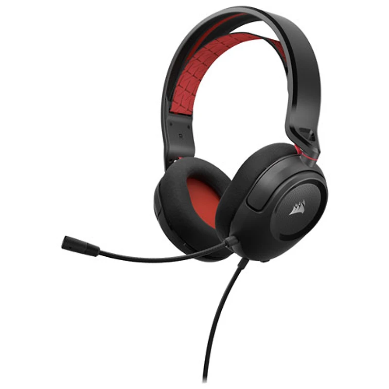 Casque de jeu HS35 v2 de Corsair - Noir/Rouge