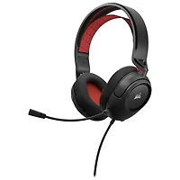 Casque de jeu HS35 v2 de Corsair - Noir/Rouge