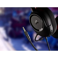 Casque de jeu HS35 v2 de Corsair - Noir/Rouge