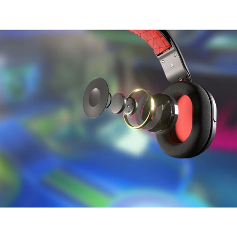 Casque de jeu HS35 v2 de Corsair - Noir/Rouge