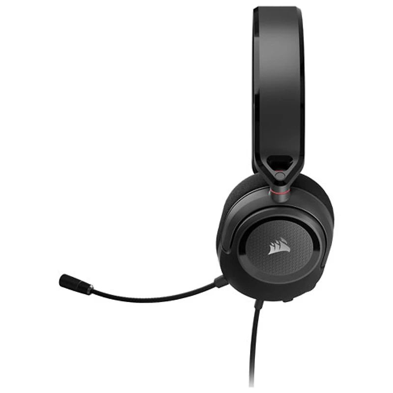 Casque de jeu HS35 v2 de Corsair - Noir/Rouge