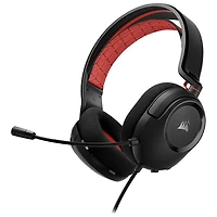 Casque de jeu HS35 v2 de Corsair - Noir/Rouge