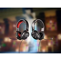 Casque de jeu HS35 v2 de Corsair - Noir/Rouge