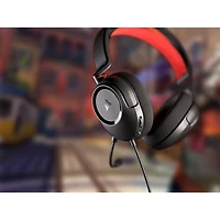Casque de jeu HS35 v2 de Corsair - Noir/Rouge