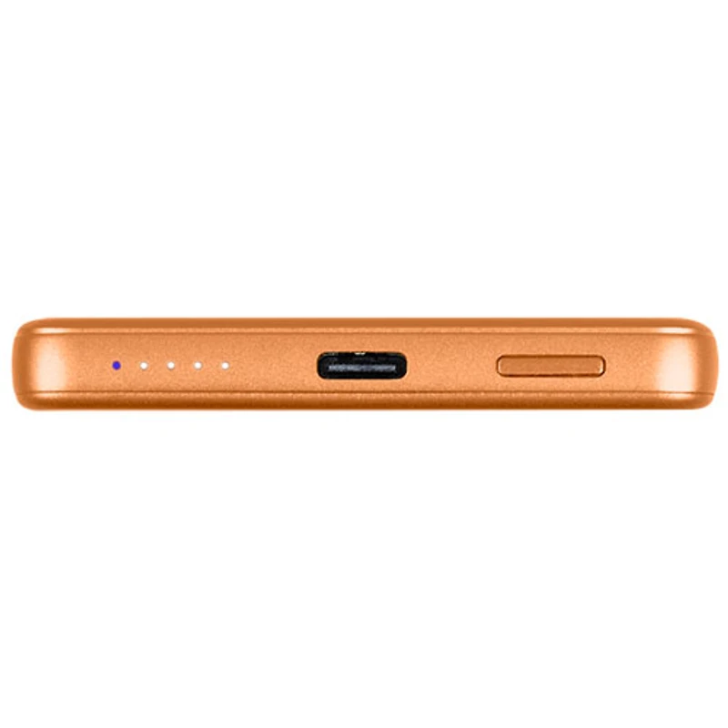 LOGiiX Piston Power Slim Mag 5000 mAh 20W USB-C Power Bank with MagSafe - Orange