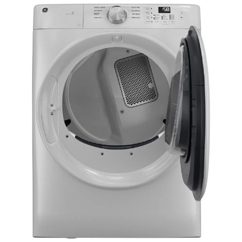 GE 7.8 Cu. Ft. Large Capacity Stackable Electric Dryer with Moisture Sensing, Wrinkle Prevent, Energy Star & Wi-Fi (GFD35ESMYWW) - White
