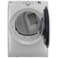 GE 7.8 Cu. Ft. Large Capacity Stackable Electric Dryer with Moisture Sensing, Wrinkle Prevent, Energy Star & Wi-Fi (GFD35ESMYWW) - White