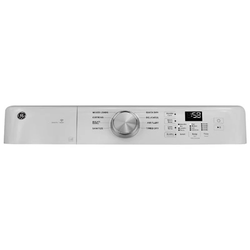GE 7.8 Cu. Ft. Large Capacity Stackable Electric Dryer with Moisture Sensing, Wrinkle Prevent, Energy Star & Wi-Fi (GFD35ESMYWW) - White