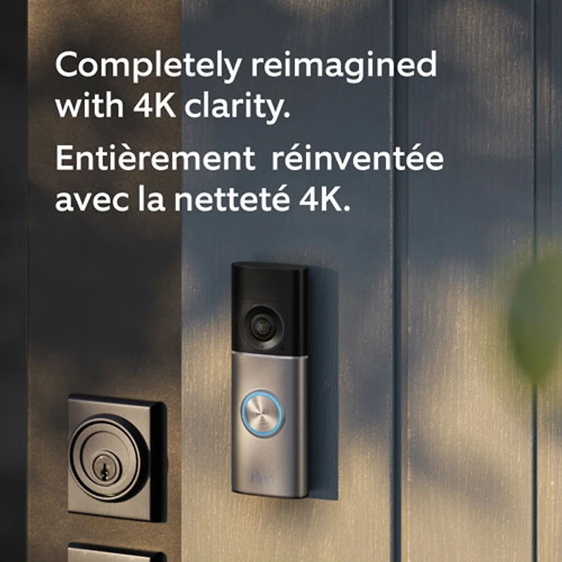 Ring Doorbell Pro (Wired) Wi-Fi Video Doorbell (3rd Gen) - Deep Silver