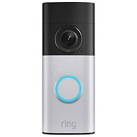 Ring Doorbell Plus (Wired) Wi-Fi Video Doorbell (2nd Gen) - Nickel Silver
