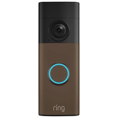 Sonnette vidéo sans fil à batterie de Ring (2e génération) - Moka mat