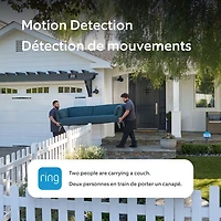 Sonnette vidéo sans fil à batterie de Ring (2e génération) - Moka mat