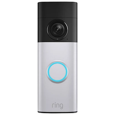 Ring Doorbell Plus Wire-Free Battery Wi-Fi Video Doorbell (2nd Gen) - Nickel Silver