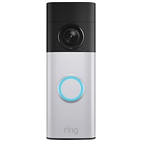 Ring Doorbell Plus Wire-Free Battery Wi-Fi Video Doorbell (2nd Gen) - Nickel Silver