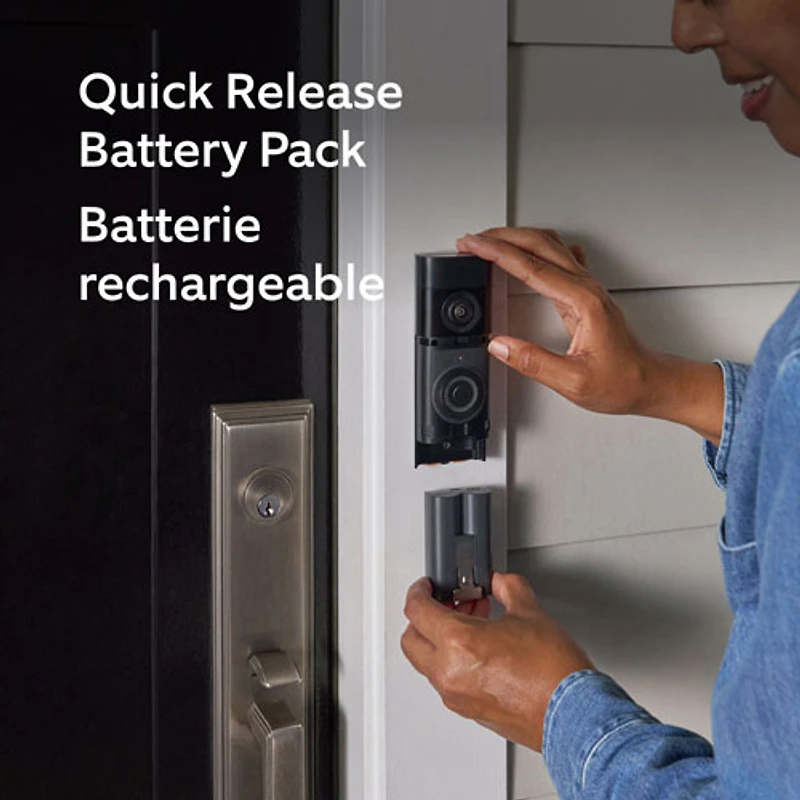 Ring Doorbell Plus Wire-Free Battery Wi-Fi Video Doorbell (2nd Gen) - Nickel Silver