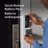 Ring Doorbell Plus Wire-Free Battery Wi-Fi Video Doorbell (2nd Gen) - Nickel Silver