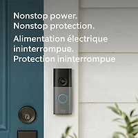 Ring Doorbell (Wired) Wi-Fi Video Doorbell - Speckled Grey