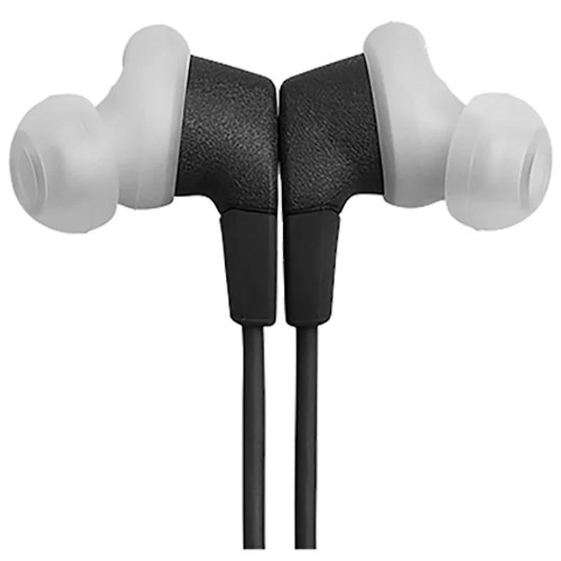 JBL Endurance Run 3C In-Ear Sound Isolating Wired Sports Earbuds - Black / Grey
