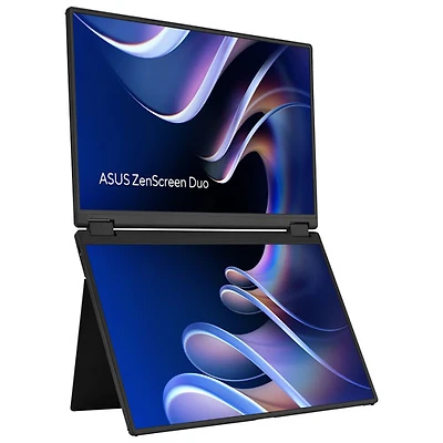 ASUS ZenScreen Duo 14" WUXGA 60HZ 1ms LED Foldable Portable Monitor (MB14FCD)
