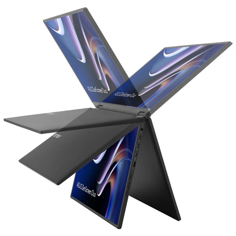 ASUS ZenScreen Duo 14" WUXGA 60HZ 1ms LED Foldable Portable Monitor (MB14FCD)