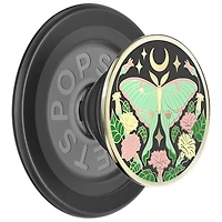 Support à prise magnétique extensible universel pour cellulaire PopGrip avec MagSafe de PopSockets - Papillon de nuit