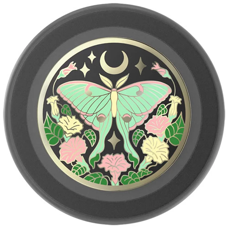 Support à prise magnétique extensible universel pour cellulaire PopGrip avec MagSafe de PopSockets - Papillon de nuit