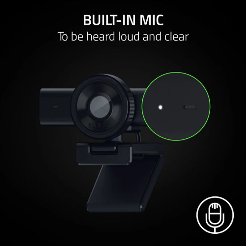 Razer Kiyo V2 X 1440P 60FPS Full HD Streaming Webcam - Black